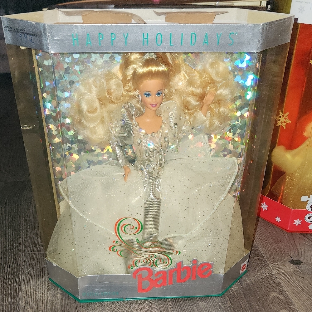 Barbie Holiday Doll in Glittering Silver and White